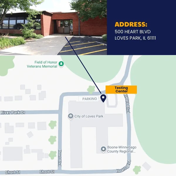 Testing Center location